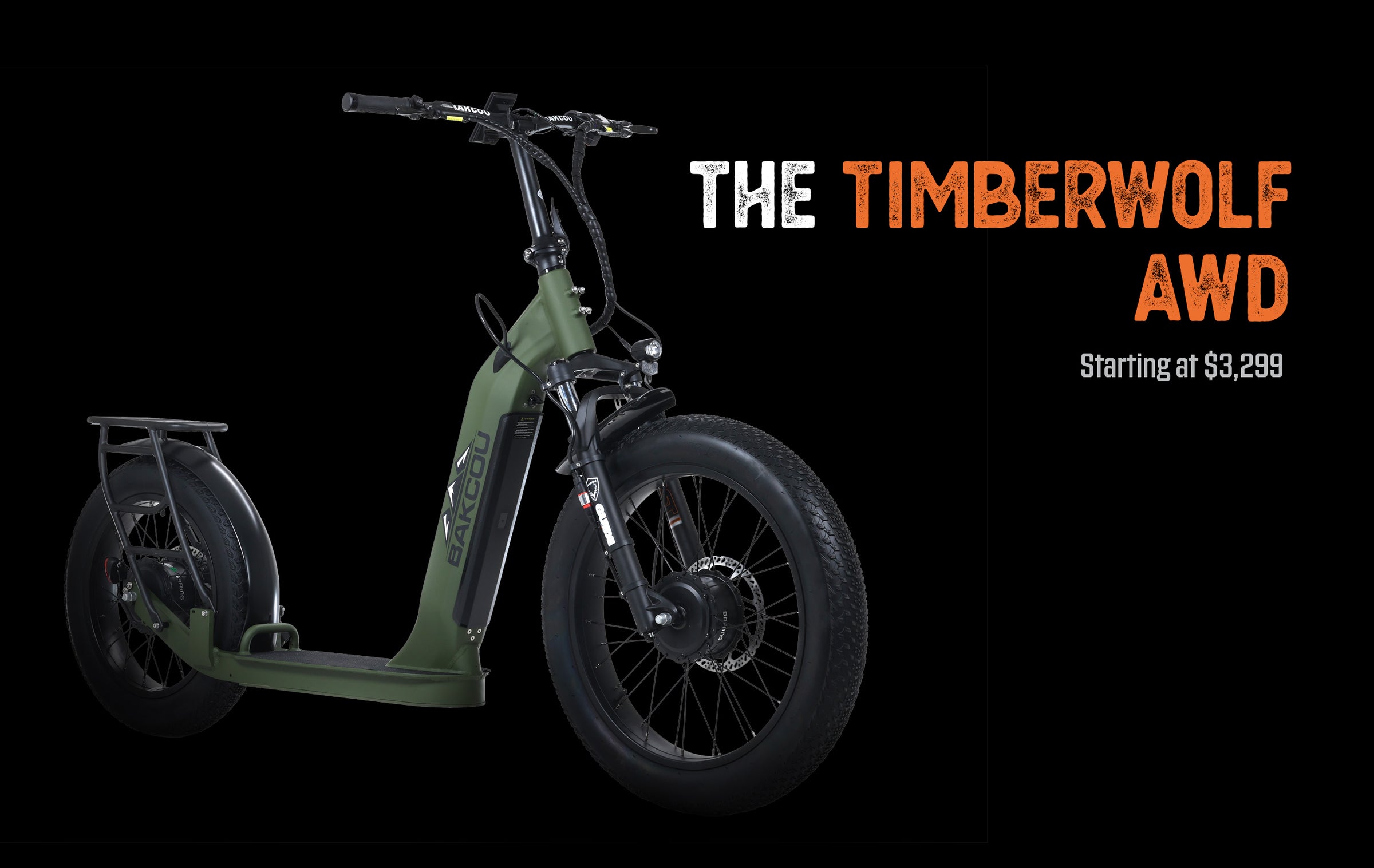 Timberwolf AWD eScooter | Off-Road Electric Scooters | Bakcou