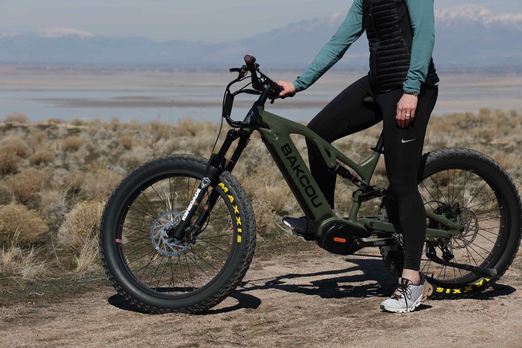 man sitting on a Bakcou electric bike