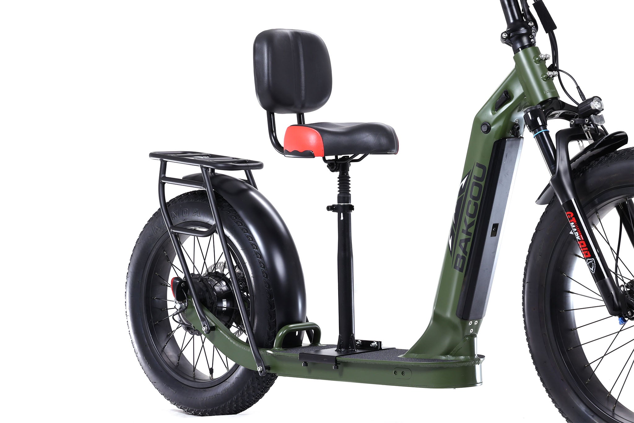 Timberwolf Seat | Shock Absorbing Scooter Seat with Backrest | Bakcou