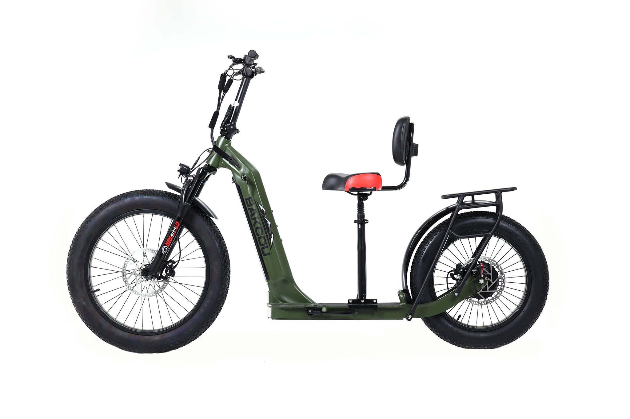 Timberwolf Seat | Shock Absorbing Scooter Seat with Backrest | Bakcou