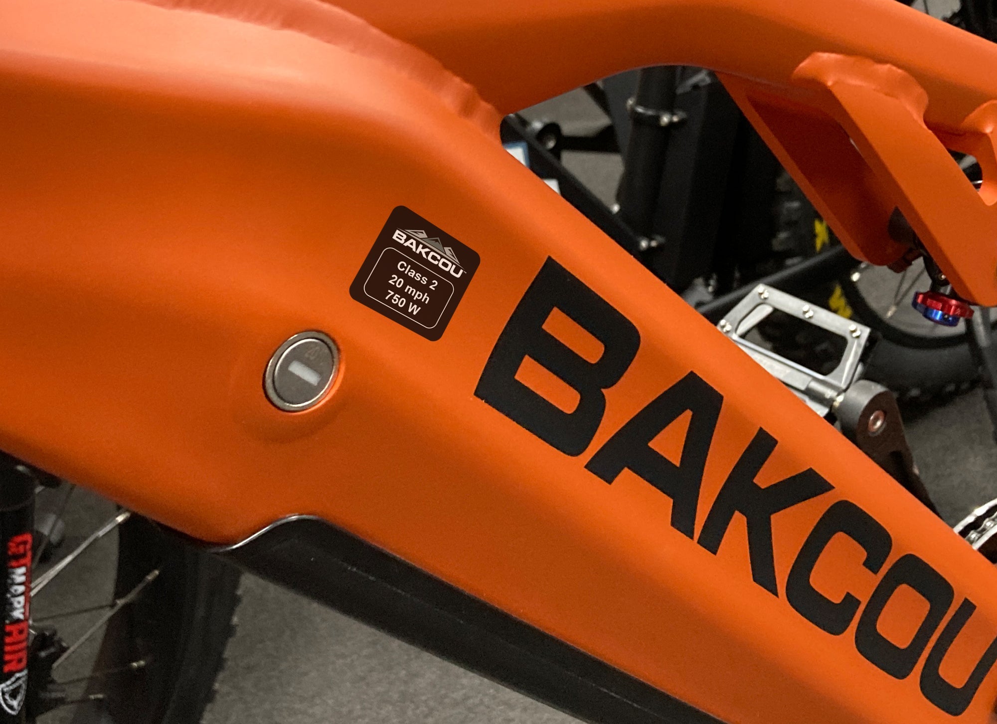 Weather-Proof 750w Bike Label - Bakcou